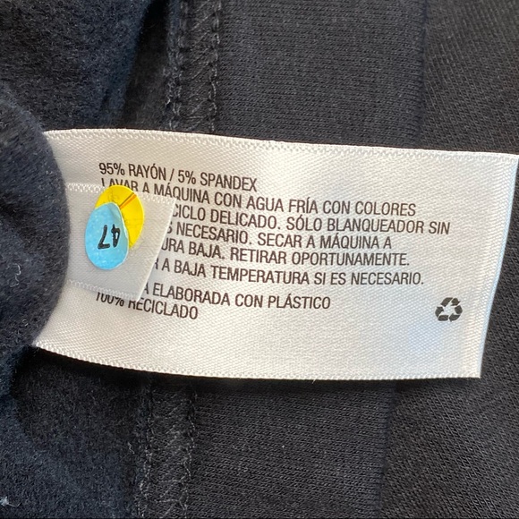 NWT Prologue Mock Neck Sweatshirt Dress Black - Picture 4 of 5